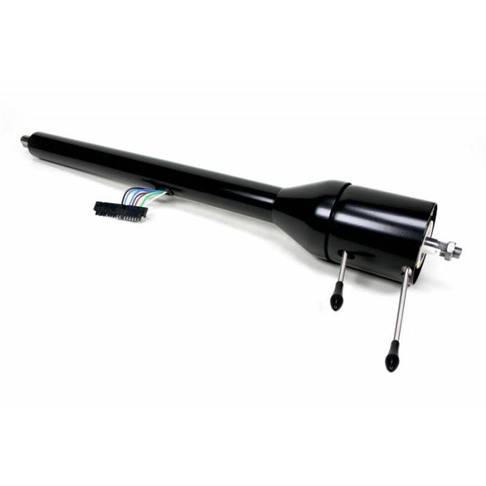 Ididit 1120557951 Tilt Floor Shift Column, 55-1956 Chevy, Black Powder Coated