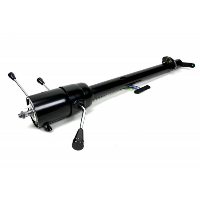 IDIDIT 1130730051 Tilt Floor Shift Steering Column, 1967-72 Ford Truck, Retrofit Black Powder Coated Finish