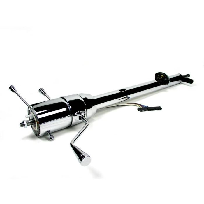 IDIDIT 1130740010 Tilt Floor Shift Steering Column, 1967-72 Ford Truck, Retrofit Paintable Steel Finish