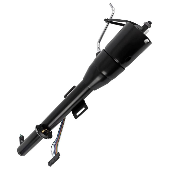 IDIDIT 1130750051 Tilt Floor Shift Steering Column, 1973-77 Ford Truck, Retrofit Black Powder Coated Finish