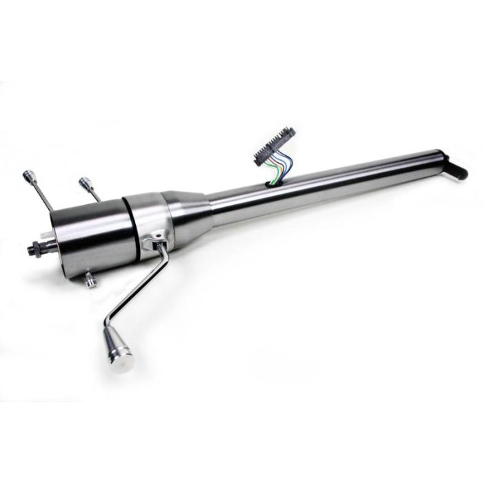 IDIDIT 1130800010 Tilt Floor Shift Steering Column, 1953-56 Ford Truck, Retrofit Paintable Steel Finish