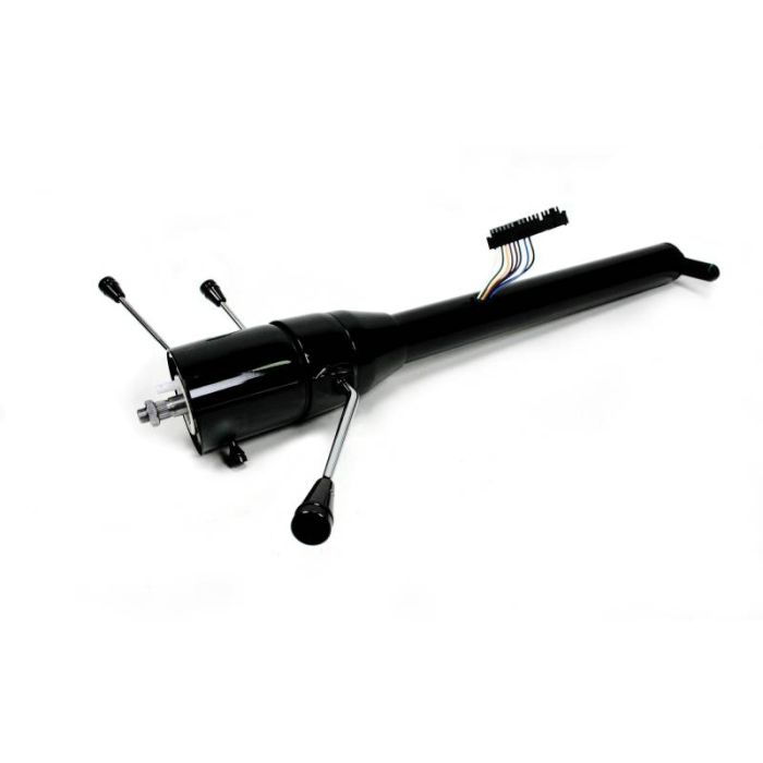 IDIDIT 1130800051 Tilt Floor Shift Steering Column, 1953-56 Ford Truck, Retrofit Black Powder Coated Finish