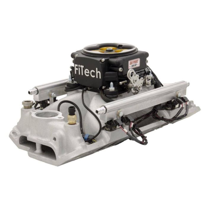 FiTech FI 37854 Go Port SBC 200-550 HP -Matte Black TB W/Intake