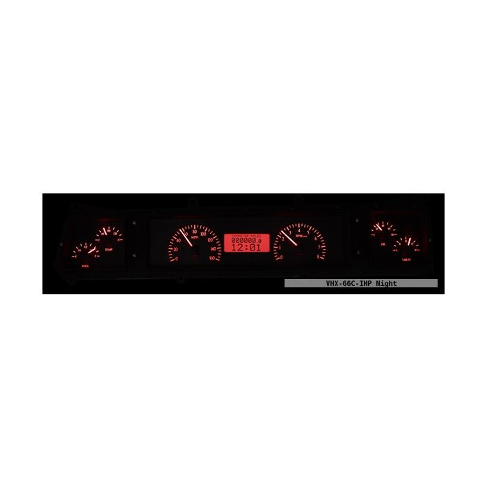 Dakota Digital VHX-66C-IMP-K-R Chevy 1966 Impala Gauge System