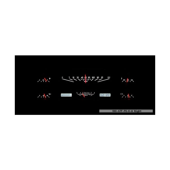 Dakota Digital VHX-67F-PU-K-W Ford Pickup 1967-1972 Gauge System