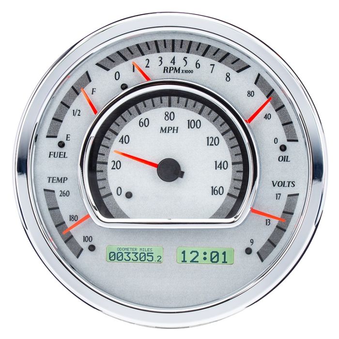 Dakota Digital VHX-1021-S-W Universal Multi-Level 7.28” Round