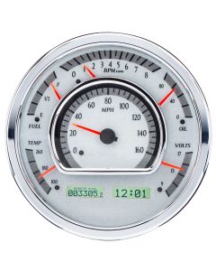 Dakota Digital VHX-1021-S-W Universal Multi-Level 7.28” Round