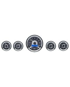 Dakota Digital VHX-1050-K-B Universal 5 Round Gauge Kit