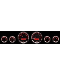Dakota Digital VHX-1060-K-R Universal 6 Round Gauge Kit