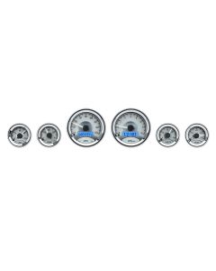 Dakota Digital VHX-1060-S-B Universal 6 Round Gauge Kit