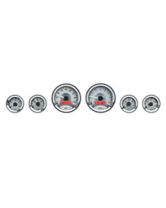Dakota Digital VHX-1060-S-R Universal 6 Round Gauge Kit