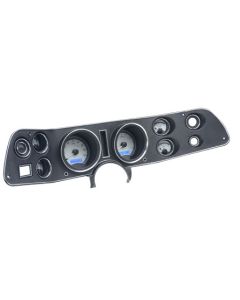 Product is satin alloy blue.